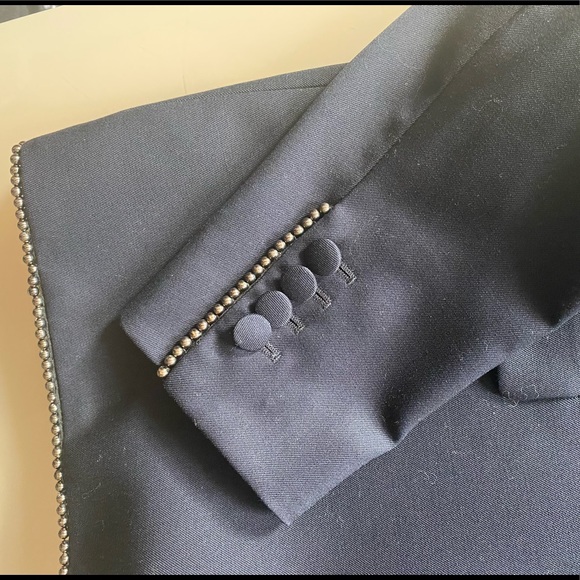 The Kooples Blazer Stretch Smocking Sz 38 NWT - Picture 3 of 8